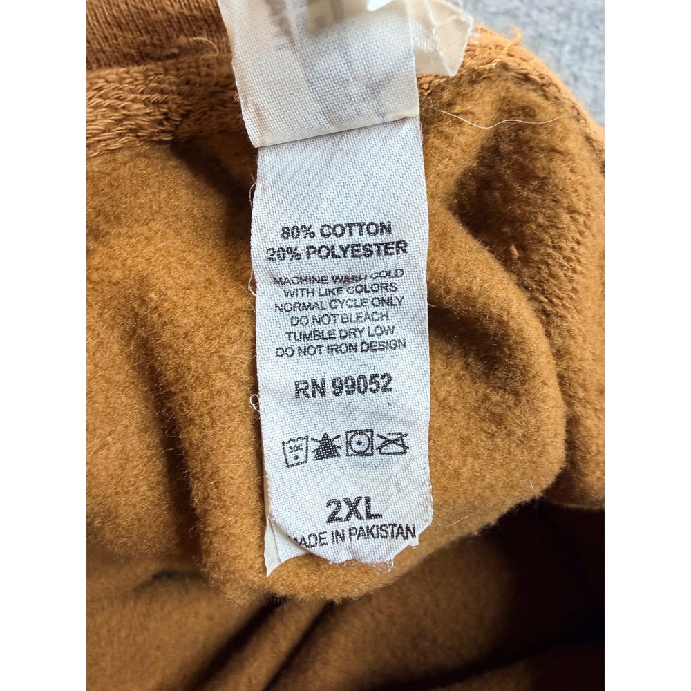 Independent Trading Co Pheasants Forever Hoodie 2XL Brown Graphic Pullover - Picture 4 of 8